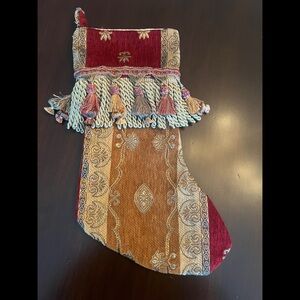 SEASON’S DESIGN Tapestry Style Christmas Stocking